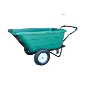 Carretilla de Polietileno de Alta Resistencia para Bañera TC3089, Rueda Neumática Lisa, Súper Capacidad de Carga, Fabricada en Plástico para Jardín, Granja e Industria - Product Image 1