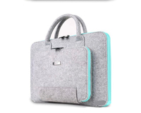 Vente directe d'usine Sac d'ordinateur portable en feutre Design personnalisé Sac de transport d'ordinateur portable en feutre Pochette pour ordinateur portable Femmes Hommes Bureau