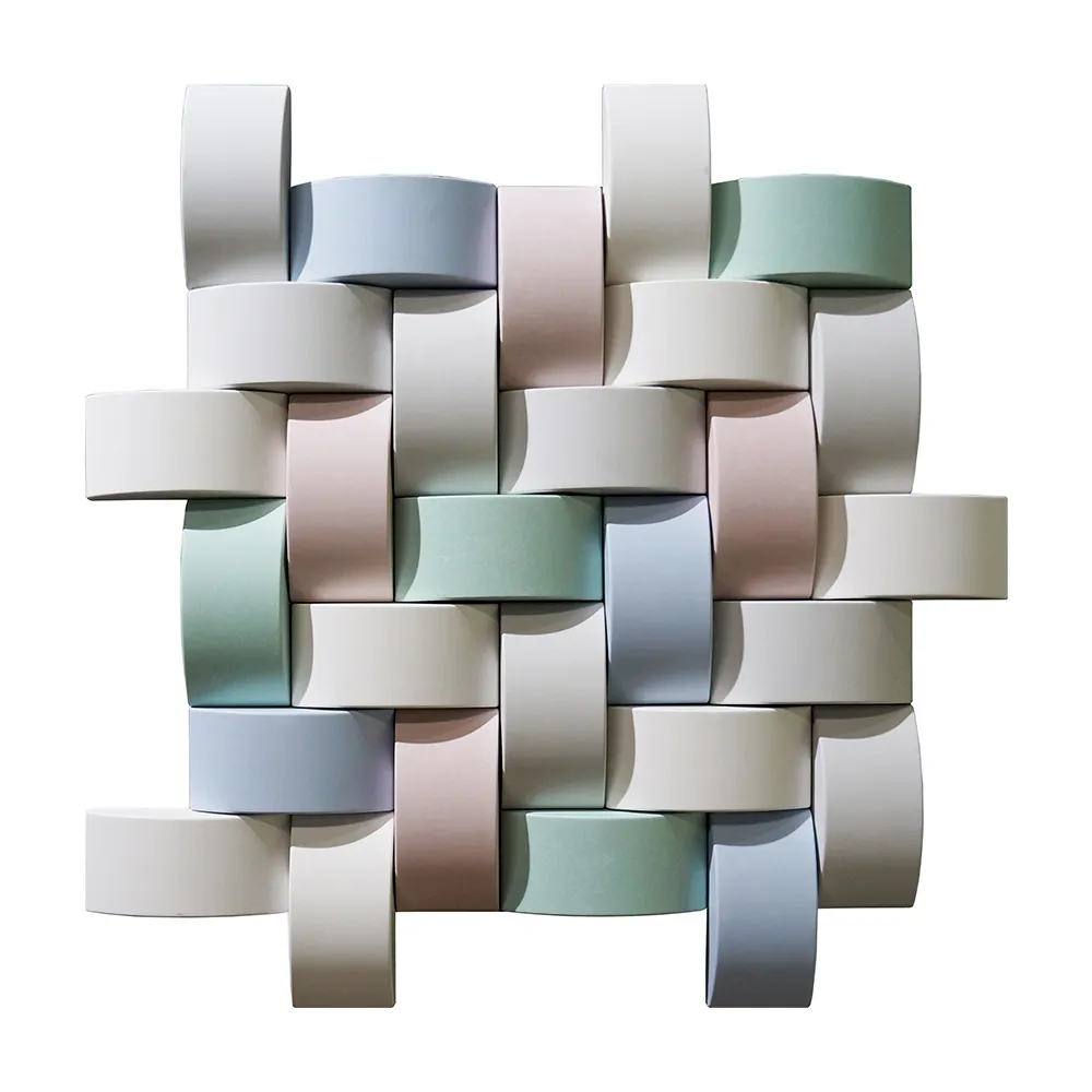 Tessuto Design 3d materiale di cemento in rilievo arte piastrelle Decorative per interni ed esterni