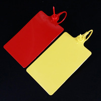 Étiquettes inscriptibles étanches ZL-L005 pour l'identification des bagages suspendus, 250 mm, scellés en plastique jetables, numéros de série, QR multicolores