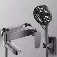 Nouveau design de mode ensemble de robinet de douche pliable mitigeur chaud et froid robinet de douche avec pommeau de douche pour salle de bain