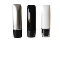 Tube cosmétique en plastique doux au toucher avec bouchon pompe pour crème solaire, BB crème et brillant à lèvres, emballage de soins de la peau imprimé à l'écran