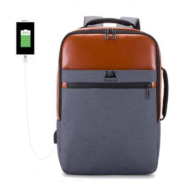 Travel Laptop Bag with USB Charging Port, Stylish Waterproof Smart Laptop Backpack
