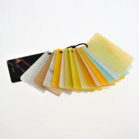 Signe de printemps 3mm 5mm motif d'eau nacré acrylique artificiel albâtre Faux marbre feuille décoration marbre PMMA feuilles