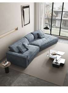 Sofá Seccional Irregular Moderno <span class=keywords><strong>Budapest</strong></span>, Tapizado en Tela <span class=keywords><strong>de</strong></span> Gamuza, Estructura <span class=keywords><strong>de</strong></span> Madera, Espuma Resiliente <span class=keywords><strong>de</strong></span> Alta Densidad, para Apartamentos y Hoteles - Product Image 4