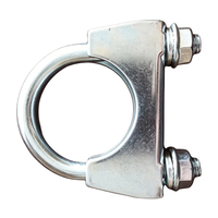 Collier de serrage en U robuste pour silencieux d'échappement, en acier zingué, pour raccordement de tuyau d'échappement de voiture et camion, pièces de quincaillerie durables