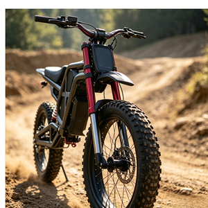 1500W Rear Drive 70V 25Ah Electric Dirt Bike 80km <b>Range</b> 17 14 Inch Tire Off Road - Product Image 3