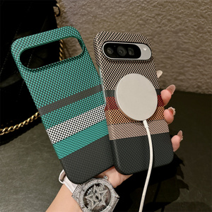 Fundas Delgadas para Teléfono con Diseño de Fibra, sin Marco, para <span class=keywords><strong>Google</strong></span> <span class=keywords><strong>Pixel</strong></span> 11 10 Pro XL 9 8 <span class=keywords><strong>7</strong></span> Pro, con Carga Magnética Inalámbrica - Product Image 6