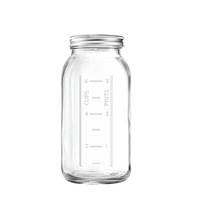 Vente en gros de récipients en verre multi-usages, étanches, hermétiques, avec logo personnalisé disponible pour la conservation des aliments, bocaux en verre Mason