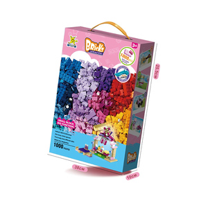 Bán Buôn 1000Pcs Khối Xây Dựng Nối Thiết Lập Hot Bán Lớn Hộp Màu Hình Dạng Trẻ Em Của Trí Tuệ Đồ Chơi Với Xe Ô Tô Chủ Đề - Product Image 5