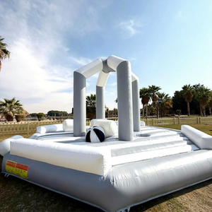 Gigantesco Percorso a Ostacoli Gonfiabile per Feste all'Aperto, <span class=keywords><strong>Gioco</strong></span> Estremo e Divertente Wipeout Challenge con Sfera Demolitrice - Product Image 1