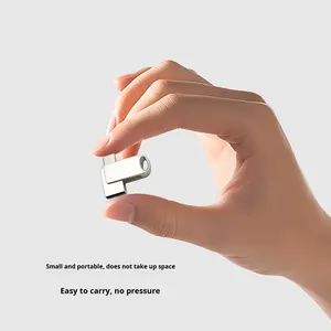Nouvelle clé USB rotative mini en métal à double usage pour téléphone portable et ordinateur, 32G/16G, haute vitesse, transfrontalière, avec garantie d'un an - Product Image 2