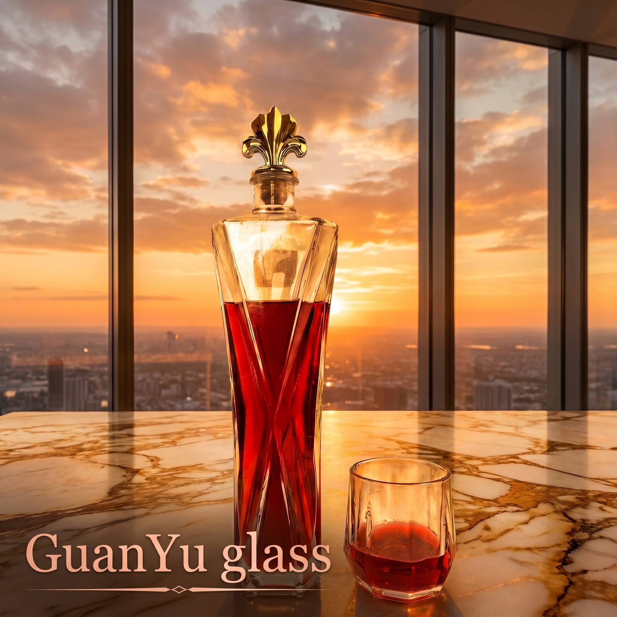 Rectangular Glass Bottles