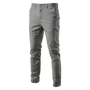All Day Wear Men Walk Pants Cotton Button Soft Hybrid Street Pant Daily Commute Cargo Pant Cotton Fabric Customized Logo Casual