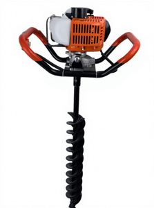 เครื่องเจาะดินแบบใช้น้ำมันเบนซิน 52 ซีซี เครื่องเจาะหลุมลึกสำหรับตอกเสาเข็ม - Product Image 1