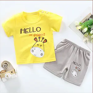 Boutique Kids Clothes Short Sleeve 2pcs Boy Clothing Sets T-shirt Children Sets Summer Kids Clothing Neonatal Clothes