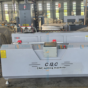 EWORLD High Rigidity Double Head PLC Controlled Drilling Milling Machine with Motor for Stainless Steel Furniture <b>Hinge</b> 9.5KW - Product Image 5