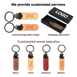 Llavero de Madera Ecológico Personalizado de Fábrica con Grabado 'Para Siempre Mi Corazón', Regalo para Novio, Esposo, Día del Padre, Día de San Valentín - Product Image 4