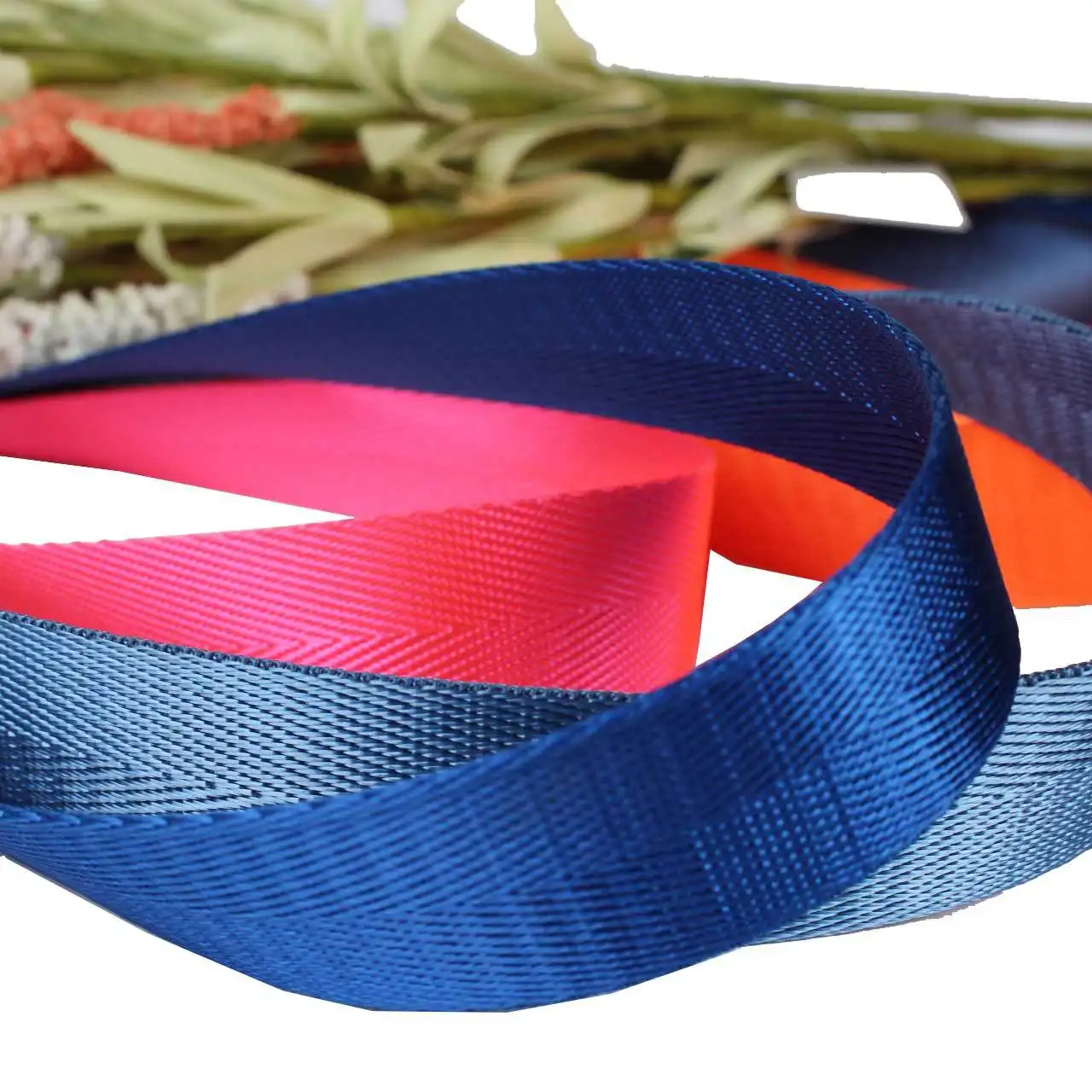 Wholesale 20/25/32/38/50mm herringbone webbing straps woven webbing polyester nylon webbing for belt custom belt