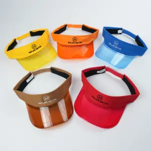 Wholesale Summer Sun Visors Hats Custom Logo Visors Hats Caps Summer Sun Protective Visor Hats