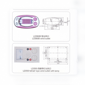 Ventilador de Aire Acondicionado de Lujo para Autobús con Lámpara de Lectura LED y Altavoz - Compatible con Accesorios Interiores de Autobuses Yutong, King Long, Higer - Product Image 5