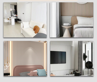 Venta Directa de Fábrica, Paneles de Pared Interiores Acordonados con Revestimiento de PVC y WPC Impermeables para Espacios de Entretenimiento