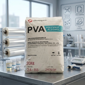 Precio al por Mayor de <span class=keywords><strong>Alcohol</strong></span> <span class=keywords><strong>Polivinílico</strong></span> Shuangxin PVA2488, Excelente Solubilidad, Producto Químico Multiusos para Tinta de Impresión y Fabricación de Películas - Product Image 1