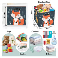 Boîte de rangement pliable pour jouets, bac de rangement pour enfants, cube de rangement en toile pliable, panier à linge multi-usages pour le rangement à domicile