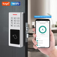 Contrôleur d'accès numérique intelligent WiFi Tuya en métal SK15 avec lecteur de cartes EM+HID+Mifare RFID NFC et système d'ouverture de porte tactile