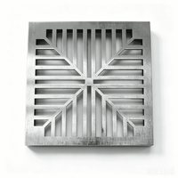 Grille de drainage carrée industrielle en acier inoxydable durable avec cadre, pour sol et système de drainage