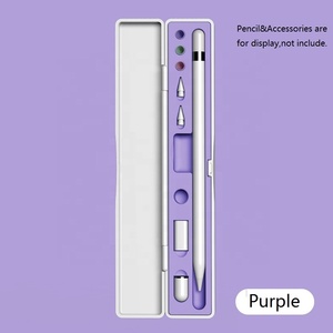 Estuche Protector de Silicona Rígido Portátil Antipérdida para Apple Pencil de <span class=keywords><strong>1</strong></span>ª y <span class=keywords><strong>2</strong></span>ª Generación, Accesorios para Lápiz - Product Image 4