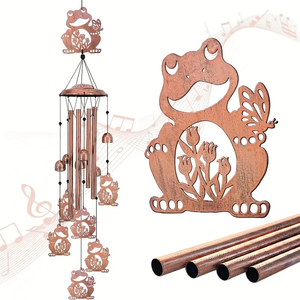 Frog Wind Chimes Outdoor Frog for Women/Men/Mom/Wife/Grandma Birthday <b>Gifts</b> <b>Memorial</b> <b>Gift</b> Metal WindChime - Product Image 2