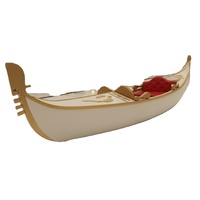 Gondole en bois de loisirs XP-Custom Sightseeing, nouvelle gondole électrique et bateau à rames décoratif – Fournisseur pour lacs et stations balnéaires
