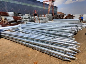 Galvanized Helical Pile Solar Ground Screw <b>Foundation</b> - Product Image 4