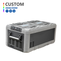 80L de gran capacidad de doble zona de fábrica 12V 24V AC compresor coche refrigerador y congelador