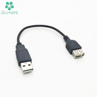 Cable de carga de datos personalizado 20cm 30cm USB 2,0 tipo a macho hembra cable de extensión USB cable de extensión de macho a hembra de 20cm y 30cm