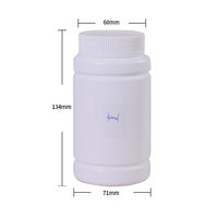 Bocaux en HDPE noir mat de qualité supérieure avec bouchon à vis hermétique 6oz 80oz 10oz