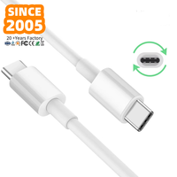 Câble de charge rapide Type C en TPE de haute qualité 100W, câble en cuivre étamé pour iPhone et ordinateur