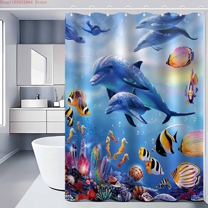 Rideau <span class=keywords><strong>de</strong></span> <span class=keywords><strong>douche</strong></span> polyvalent avec ensemble <span class=keywords><strong>de</strong></span> crochets pour la décoration <span class=keywords><strong>de</strong></span> la <span class=keywords><strong>salle</strong></span> <span class=keywords><strong>de</strong></span> bain - Product Image 3