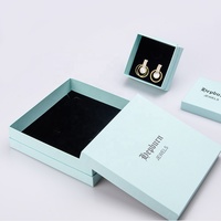 Boîtes à bijoux en carton kraft personnalisées, faites à la main, petites boîtes d'emballage écologiques avec doublure en éponge, vente en gros