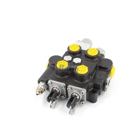 Vanne hydraulique manuelle robuste RD5200NPT-QTW-OT à 2 bobines, 250 bars, 100 L/min, connexion 3/4 NPT pour distributeurs et agents