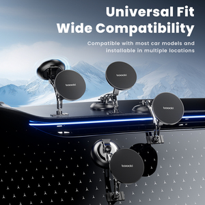 Soporte Magnético Flexible de Tres Ejes para Automóvil Toocki, Vista Panorámica Completa, Ángulo Ajustable para Navegación Diaria en el Automóvil - Product Image 5
