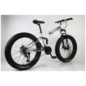 Vélo de montagne pliable de 26 pouces, 21 vitesses, pneus larges, Bicicleta Plegable, vente en gros, fourniture d'usine - Product Image 4