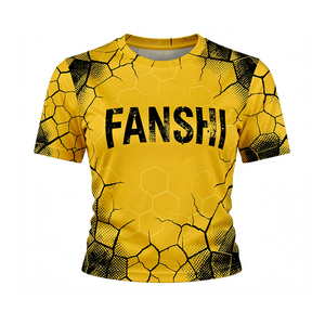 <span class=keywords><strong>Camiseta</strong></span> de Fútbol Corta para <span class=keywords><strong>Mujer</strong></span> Fanshi, Personalizada, Estilo Urbano, Diseño Retro - Product Image 2