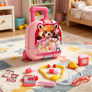 Ensemble de <span class=keywords><strong>jeu</strong></span> de rôle <span class=keywords><strong>pour</strong></span> filles JY, <span class=keywords><strong>jeu</strong></span> de simulation de docteur avec valise rétractable et 11 accessoires médicaux <span class=keywords><strong>pour</strong></span> le <span class=keywords><strong>jeu</strong></span> de rôle et le rangement - Product Image 3