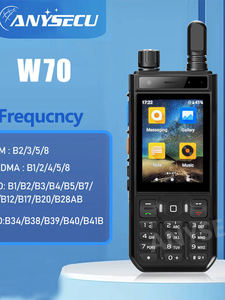 W70 ANYSECU, Radio Walkie Talkie con Tarjeta SIM 4G, Android 10.0, Spreadtrum B4, Cámara Dual, Radio PoC Inteligente, Versión en Inglés L829 - Product Image 4