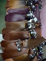 Paquetes de Cabello Humano Virgen 15A, Liso, Rubio, Doble Trama, Cierre de Cabello Virgen, Cabello Virgen de Templo del Sur de la India, Cabello de 1 Donante