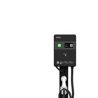 Borne de Recharge Électrique 7kW AC 220V 16-32A avec Code QR et Lecteur de Carte, Noir Mat, Interface GBT 20234.2-2015 pour la Recharge