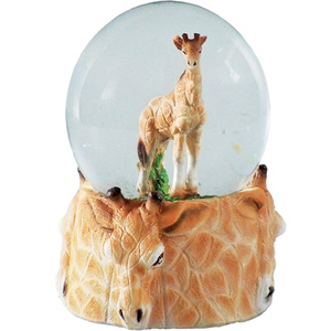 Elephant Water Globe Snow Globe decorazione animale con figurine di elefante Glitter globo di vetro con resina regali di elefante - Product Image 2