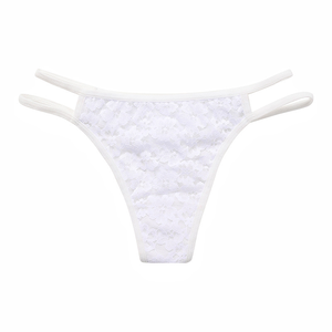 Style européen et américain: String érotique en dentelle de grande taille avec double ceinture fine, <span class=keywords><strong>culotte</strong></span> taille basse à séchage rapide en T - Product Image 5